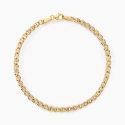 Bracelet Or Jaune Capucin Maille Marine