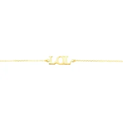 Bracelet Or Jaune Elyna Message Lol