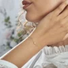 Bracelet Or Jaune Gentiane Perle