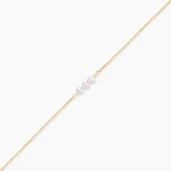 Bracelet Or Jaune Heliantheme Perles