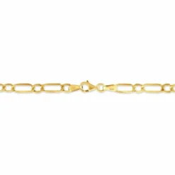 Bracelet Or Jaune Maille Alternée 1/3