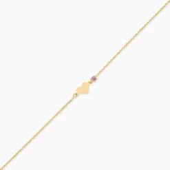 Bracelet Or Jaune Marie Lou Oxyde De Zirconium
