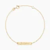 Bracelet Or Jaune Morrigaine Oxydes De Zirconium