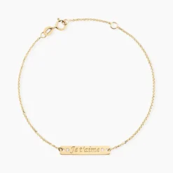 Bracelet Or Jaune Morrigaine Oxydes De Zirconium