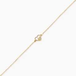 Bracelet Or Jaune Saponaire Oxydes De Zirconium