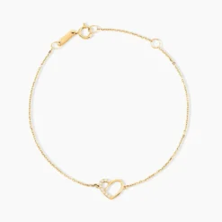 Bracelet Osamu Or Jaune Oxyde De Zirconium