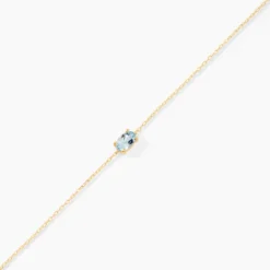 Bracelet Ovale Or Jaune Topaze