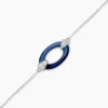 Bracelet Peer Argent Blanc Oxyde De Zirconium