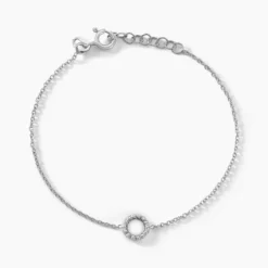 Bracelet Peytone Argent Blanc