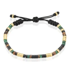 Bracelet Phebus Him Acier Doré Pierres Synthetiques