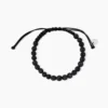 Bracelet Phebus Him Cordon Noir Pierre De Lave