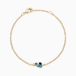 Bracelet Plaqué Or Era Pierre De Synthèse
