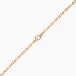 Bracelet Plaqué Or Jaune Lyn Oxyde De Zirconium