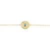 Bracelet Plaqué Or Jaune Zoila Pierre De Synthese