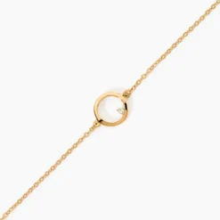 Bracelet Plaqué Or Kaspar Oxyde De Zirconium