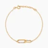 Bracelet Plaqué Or Mietta Oxydes De Zirconium