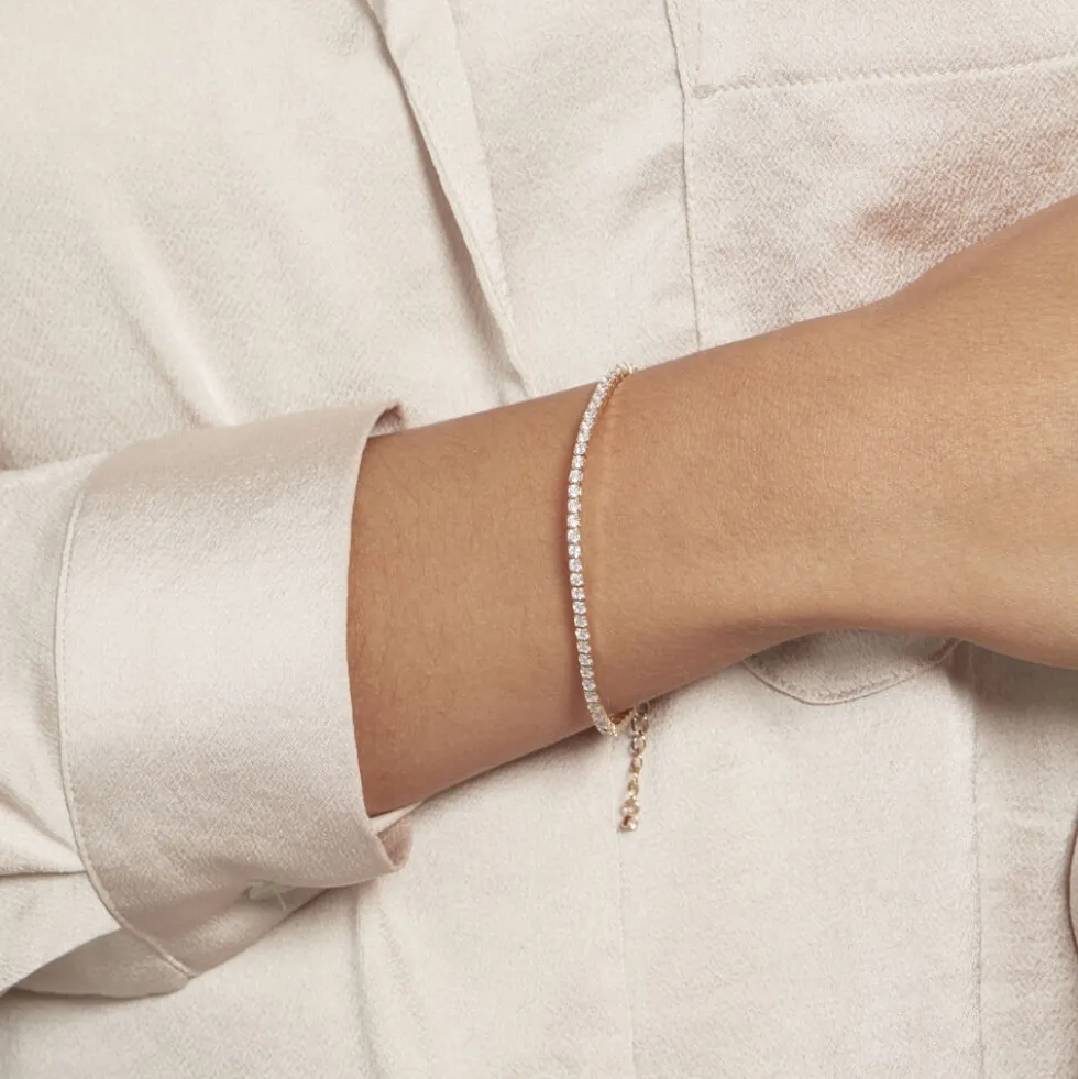 Bracelet Plaqué Or Zoelia Oxydes De Zirconium