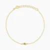 Bracelet Poem Argent Jaune Péridot Oxyde De Zirconium