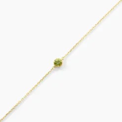 Bracelet Poem Argent Jaune Péridot