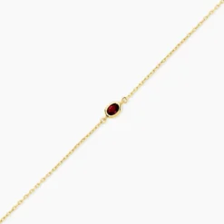 Bracelet Poem Argent Jaune Tourmaline