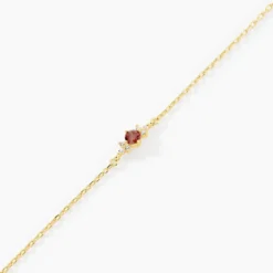 Bracelet Poem Argent Jaune Tourmaline Oxyde De Zirconium