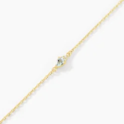 Bracelet Poem Argent Jaune Topaze Oxyde De Zirconium
