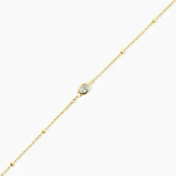 Bracelet Poem Argent Jaune Topaze Oxyde De Zirconium