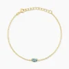 Bracelet Poem Argent Jaune Topaze