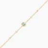 Bracelet Poem Argent Jaune Topaze Oxyde De Zirconium