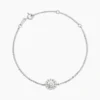 Bracelet Princess Argent Blanc Oxyde De Zirconium