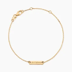 Bracelet Promesse Plaqué Or Jaune