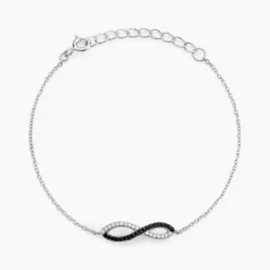Bracelet Prudentia Argent Blanc Oxyde De Zirconium