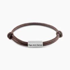 Bracelet Randal Acier Blanc Lapis Lazuli