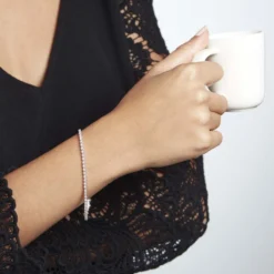 Bracelet Reem Or Blanc Diamant