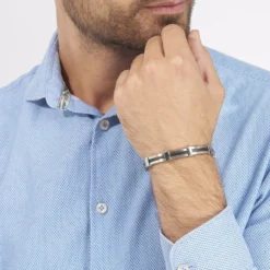 Bracelet Rene Acier Blanc