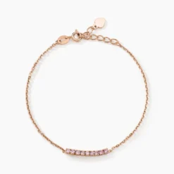 Bracelet Rio Argent Rose Oxyde De Zirconium