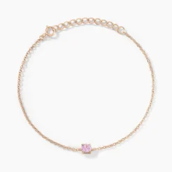 Bracelet Rio Argent Rose Oxyde De Zirconium