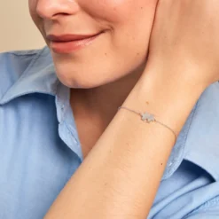Bracelet Réjane Argent Blanc Oxyde De Zirconium