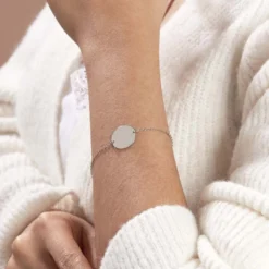 Bracelet Salematou Argent Blanc