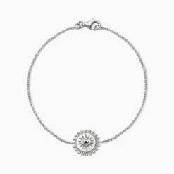 Bracelet Salvia Argent Blanc Opale