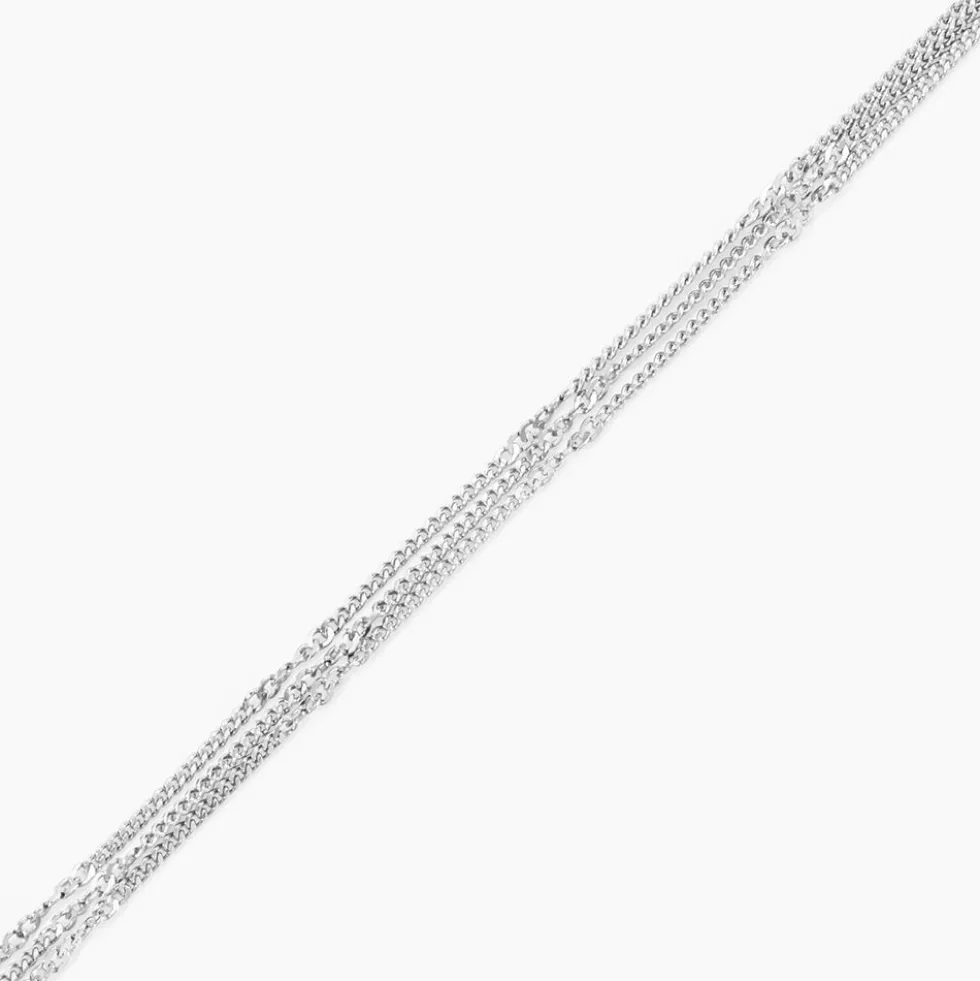 Bracelet Santoline Argent Blanc
