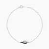 Bracelet Sculptural Or Blanc Diamant