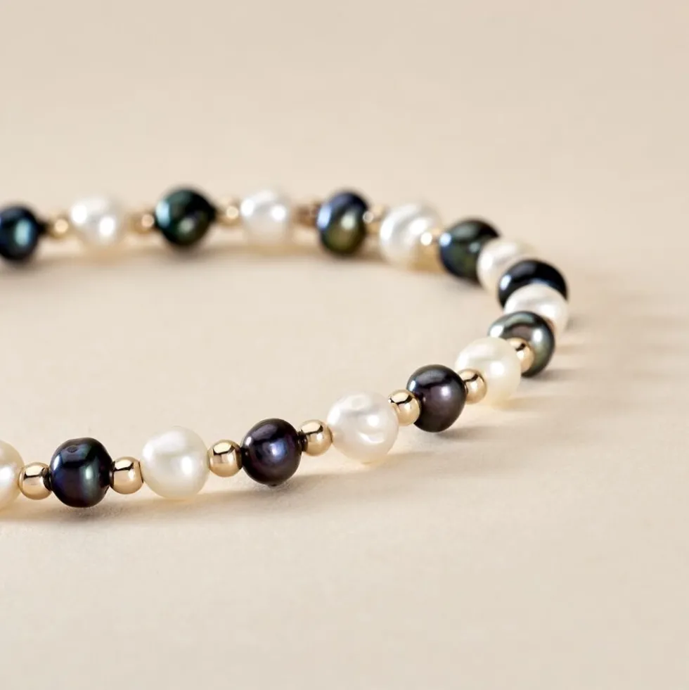 Bracelet Selsabile Or Jaune Perle De Culture