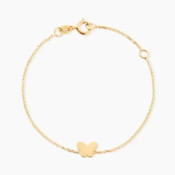 Bracelet Shaida Papillon Or Jaune