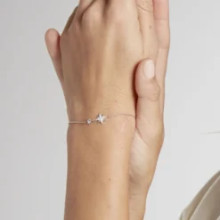 Bracelet Shanis Argent Blanc Oxyde De Zirconium