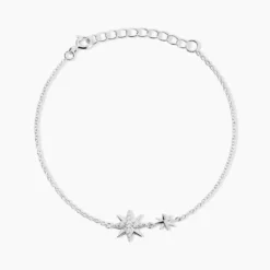 Bracelet Shanis Argent Blanc Oxyde De Zirconium