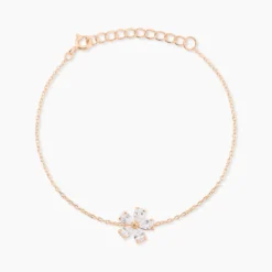 Bracelet Siriana Argent Rose Oxyde De Zirconium