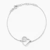 Bracelet Soa Argent Blanc Oxyde De Zirconium