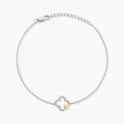 Bracelet Sorya Or Jaune Argent Blanc Oxyde De Zirconium
