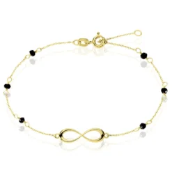 Bracelet Spya Infini Or Jaune Spinelle